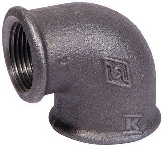 OPAL Kolano redukcyjne nakrętne czarne A1, NR 6, NR 90R OPAL Kolano redukcyjne nakrętne czarne A1, NR 6, NR 90R