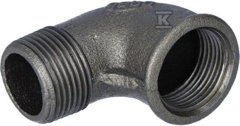 Kolano żeliwne OPAL 1" czarne A4 92-6S Kolano żeliwne OPAL 1" czarne A4 92-6S