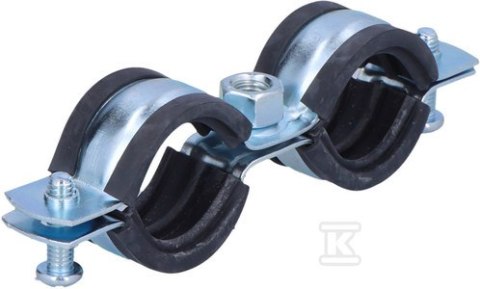 OPAL Obejma metalowa podwójna z wkładką EPDM OPAL Obejma metalowa podwójna z wkładką EPDM