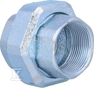 OPAL Śrubunek dwuzłączka prosta nakrętna ocynkowany 6/4" (330-8V) OPAL Śrubunek dwuzłączka prosta nakrętna ocynkowany 6/4" (330-8V)