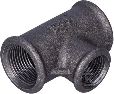 Trójnik redukcyjny nakrętny żeliwny czarny B1NR25 3/4x1/2x3/4 Trójnik redukcyjny nakrętny żeliwny czarny B1NR25 3/4x1/2x3/4