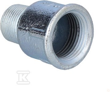 OPAL Mufa redukcyjna nakrętno-wkrętna zwężkowa 1X3/4" ocynk M4, NR 246 OPAL Mufa redukcyjna nakrętno-wkrętna zwężkowa 1X3/4" ocynk M4, NR 246