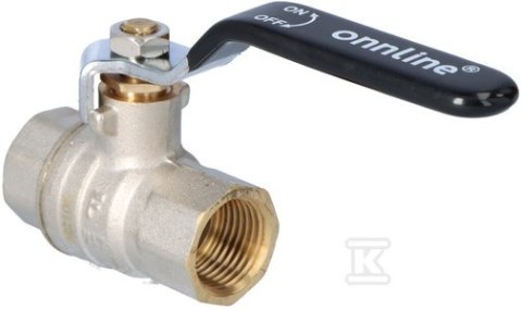 ONNLINE Kurek kulowy mosiężny DN15 PN40 1/2" GW/W ONNLINE Kurek kulowy mosiężny DN15 PN40 1/2" GW/W