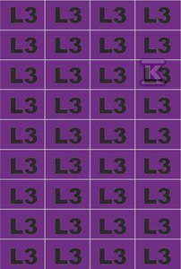 ONNLINE Tablica oznacznikowa samoprzylepna FAZA L3.NOZ, nr katalogowy NOZ-L3 ONNLINE Tablica oznacznikowa samoprzylepna FAZA L3.NOZ, nr katalogowy NOZ-L3