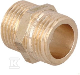 ONNLINE Nypel mosiądzowy 1/2" z gwintem zewnętrznym ONNLINE Nypel mosiądzowy 1/2" z gwintem zewnętrznym