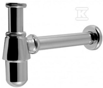 ONNLINE Półsyfon butelkowy G 1.1/4"x32 mm z rozetą, chrom ONNLINE Półsyfon butelkowy G 1.1/4"x32 mm z rozetą, chrom