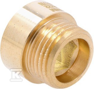 Onnline Przedłużka mosiężna 1/2"x10 mm (HAO431) Onnline Przedłużka mosiężna 1/2"x10 mm (HAO431)