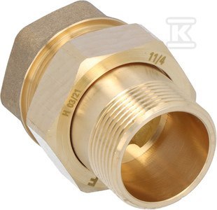 FERRO Śrubunek Mosiężny z O-ringiem 5/4" prosty FERRO Śrubunek Mosiężny z O-ringiem 5/4" prosty
