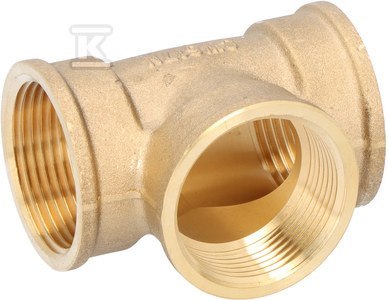 FERRO Trójnik mosiężny 5/4" żółty, katalog T05Z FERRO Trójnik mosiężny 5/4" żółty, katalog T05Z