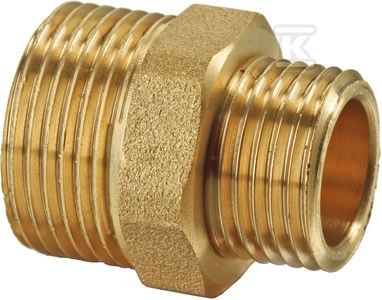 ONNLINE Nypel redukcyjny mosiężny 1/2''-3/8'' ONNLINE Nypel redukcyjny mosiężny 1/2''-3/8''