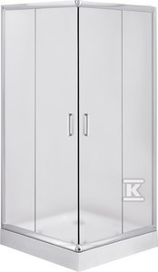 Kabina prysznicowa Onnline kwadratowa szkło szronione chrom Kabina prysznicowa Onnline kwadratowa szkło szronione chrom