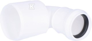 Kolano redukcyjne PP do kanalizacji ONNLINE 50x32/90 mm