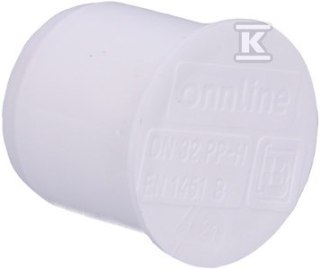 ONNLINE Korek PP do kanalizacji 32 mm biały CHV251