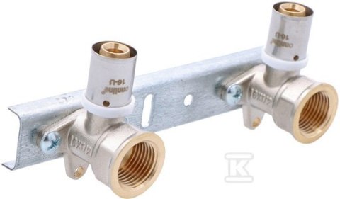 Onnline Płytka montażowa z kolankami press GW 16mm x 1/2" Onnline Płytka montażowa z kolankami press GW 16mm x 1/2"
