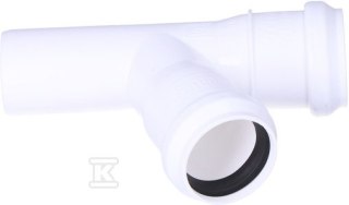 Trójnik PP do kanalizacji wewnętrznej 32x32/67 CCP711, Biały Sanit.ONNLINE