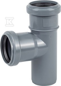 Trójnik PP ONNLINE CCP682 40x40/90 Popielaty