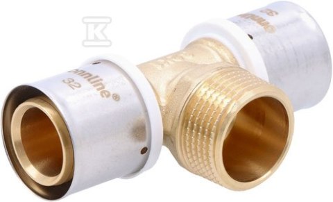 Trójnik zaprasowywany ONNLINE GZ 32mm x 1" U-profile. Trójnik zaprasowywany ONNLINE GZ 32mm x 1" U-profile.