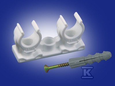 ONNLINE Uchwyt podwójny z kołkiem 25-28mm, A-690692-4E ONNLINE Uchwyt podwójny z kołkiem 25-28mm, A-690692-4E