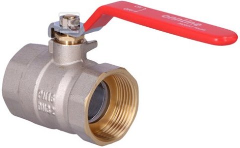 ONNLINE Zawór kulowy niklowany PN16 1 1/4" dławikiem ONNLINE Zawór kulowy niklowany PN16 1 1/4" dławikiem