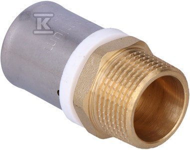 Złączka zaprasowywana GZ 25mm x 3/4" profil U Złączka zaprasowywana GZ 25mm x 3/4" profil U