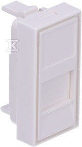 EMITER Adapter jednomodułowy RJ45/RJ12 22,5x45mm EMITER Adapter jednomodułowy RJ45/RJ12 22,5x45mm