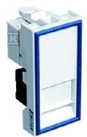 EMITER Gniazdo RJ45 UTP kat. 5e z adapterem, białe EMITER Gniazdo RJ45 UTP kat. 5e z adapterem, białe