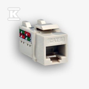 EMITER Gniazdo RJ45 UTP kat.6 Keystone Białe EMITER Gniazdo RJ45 UTP kat.6 Keystone Białe