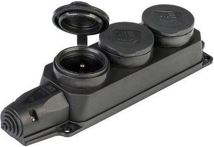 ONNLINE Listwa gumowa 3x230V IP44 (F6.0372) ONNLINE Listwa gumowa 3x230V IP44 (F6.0372)