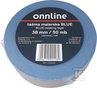 ONNLINE Taśma malarska BLUE 38mm/50mb CNU520 ONNLINE Taśma malarska BLUE 38mm/50mb CNU520