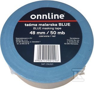 ONNLINE Taśma malarska BLUE 48mm/50mb (CNU521) ONNLINE Taśma malarska BLUE 48mm/50mb (CNU521)