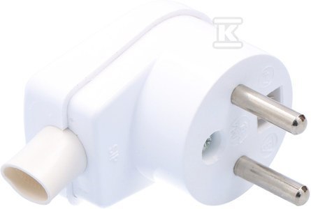 Wtyczka kątowa z/u SIMET WB-6/W-7 biała Wtyczka kątowa z/u SIMET WB-6/W-7 biała