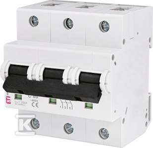 Wyłącznik nadprądowy ETIMAT10 3P C80A - ETI 002135731 Wyłącznik nadprądowy ETIMAT10 3P C80A - ETI 002135731