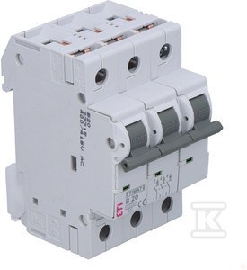 ETI Wyłącznik nadprądowy 6kA 3p B20 002115517 ETI Wyłącznik nadprądowy 6kA 3p B20 002115517
