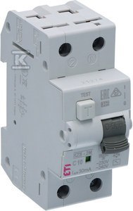 ETI Wyłącznik różnicowoprądowy KZS-2M AC C10/0.03A - 002173122 ETI Wyłącznik różnicowoprądowy KZS-2M AC C10/0.03A - 002173122