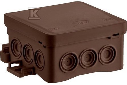 SIMET Puszka instalacyjna NS5 FASTBOxHOOK IP54 Brązowa SIMET Puszka instalacyjna NS5 FASTBOxHOOK IP54 Brązowa