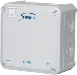 SIMET Puszka instalacyjna SNFK11, IP66, szara SIMET Puszka instalacyjna SNFK11, IP66, szara
