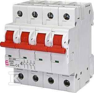 Rozłącznik izolacyjny 40A SV 440, marki ETI, katalog 002423423 Rozłącznik izolacyjny 40A SV 440, marki ETI, katalog 002423423