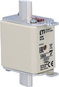 ETI Wkładka topikowa NH00 100A/500V.