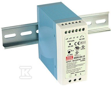 Zasilacz MEAN WELL MDR-60-12 12V 5A Zasilacz MEAN WELL MDR-60-12 12V 5A