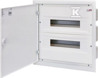Rozdzielnica podtynkowa ETI, model ERP18-2, IP40, metalowe drzwi Rozdzielnica podtynkowa ETI, model ERP18-2, IP40, metalowe drzwi