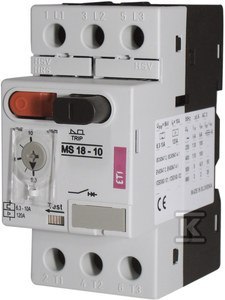 ETI Wyłącznik silnikowy MS18-2,5A ETI Wyłącznik silnikowy MS18-2,5A