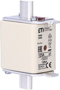 ETI Wkładka topikowa przemysłowa zwłoczna KOMBI NH00 gG 125A/500V ETI Wkładka topikowa przemysłowa zwłoczna KOMBI NH00 gG 125A/500V