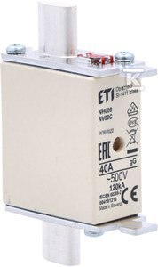 ETI Wkładka topikowa przemysłowa NH000 gG 40A/500V KOMBI