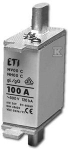 Wkładka topikowa przemysłowa NH000/WT-00C gG 16A/500V ETI