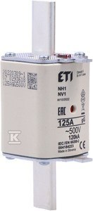ETI Wkładka NH1 gG 125A/500V KOMBI 004184223 ETI Wkładka NH1 gG 125A/500V KOMBI 004184223