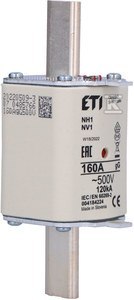 ETI Wkładka topikowa KOMBI NH1 gG 160A/500V ETI Wkładka topikowa KOMBI NH1 gG 160A/500V