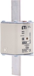 ETI Wkładka topikowa przemysłowa KOMBI NH2 GG 400A/500V ETI Wkładka topikowa przemysłowa KOMBI NH2 GG 400A/500V