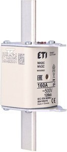 ETI Wkładka KOMBI NH2C gG 160A/500V 004185216 ETI Wkładka KOMBI NH2C gG 160A/500V 004185216