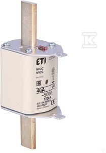 ETI Wkładka topikowa przemysłowa zwłoczna KOMBI NH2C gG 40A/500V, 004185230