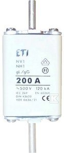 ETI Wkładka topikowa przemysłowa NH1/WT-1 gG 100A/500V ETI Wkładka topikowa przemysłowa NH1/WT-1 gG 100A/500V